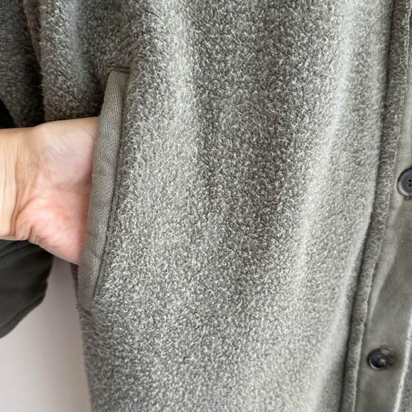 We The Free Ruby Oversized Shirt Jacket, Size XS, Olive Green - Picture 11 of 16